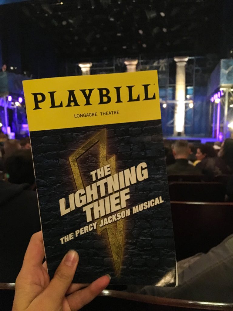 The Lightning Thief: The Percy Jackson Musical is now on Broadway until January 2020! If you loved the Rick Riordan series growing up, you'll love this.