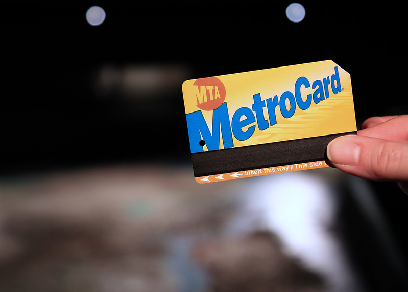 This is an image of a MetroCard for the subway in NYC.
