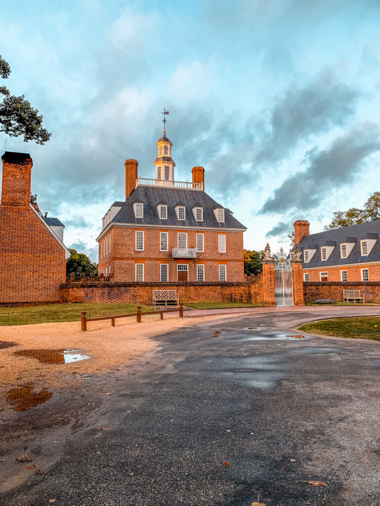 This is an image of the Governor's Mansion in Colonial Williamsburg.