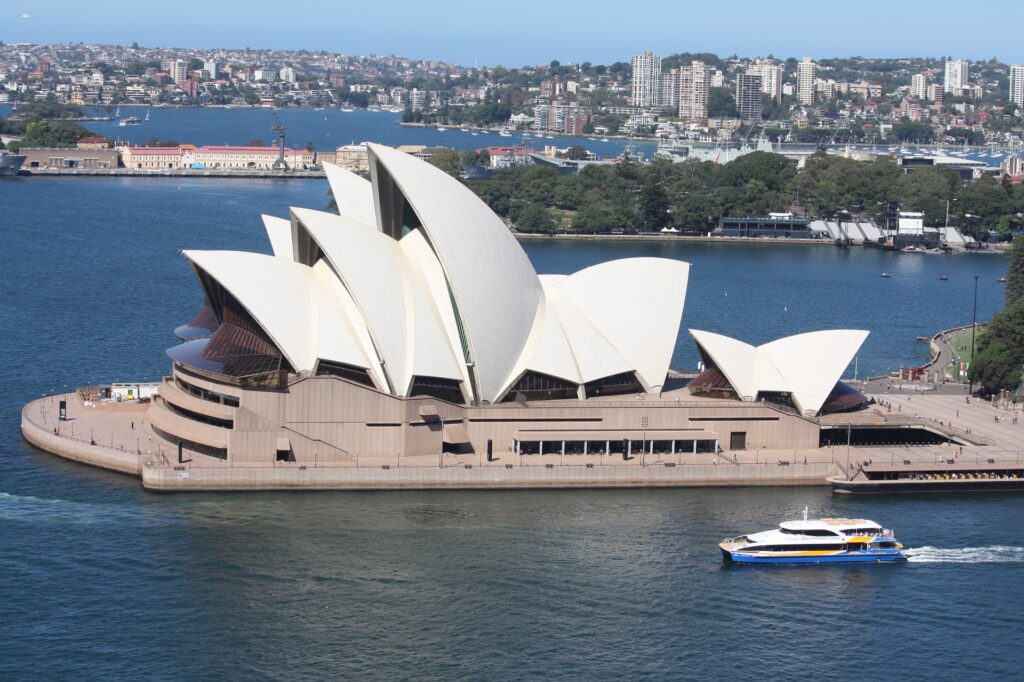 This is an image of the Sydney Opera House in Sydney, Australia.