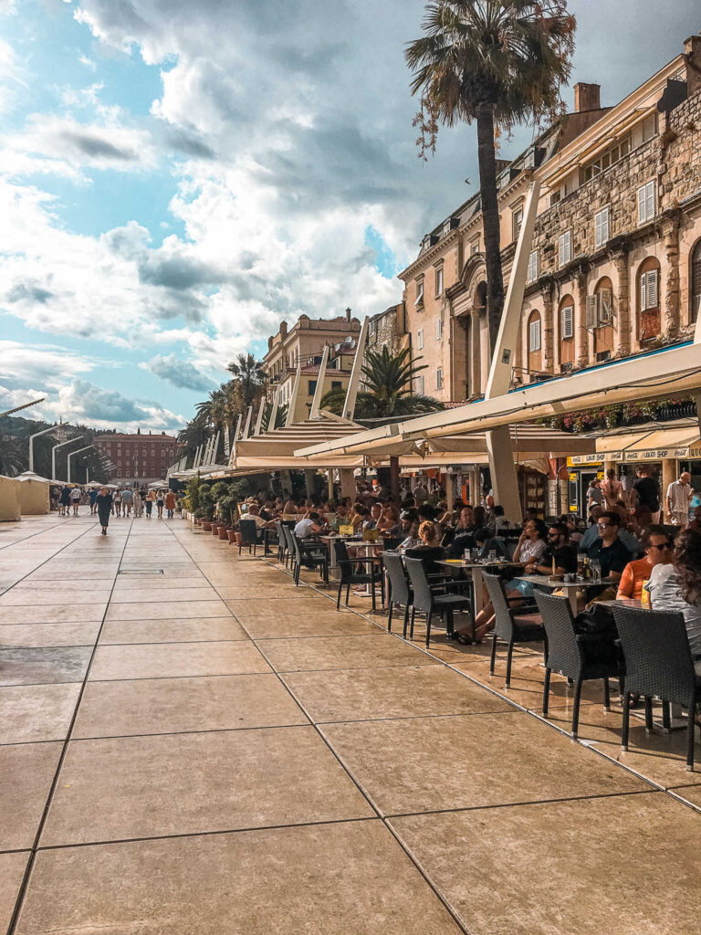 This is an image of the Riva in Split, Croatia.