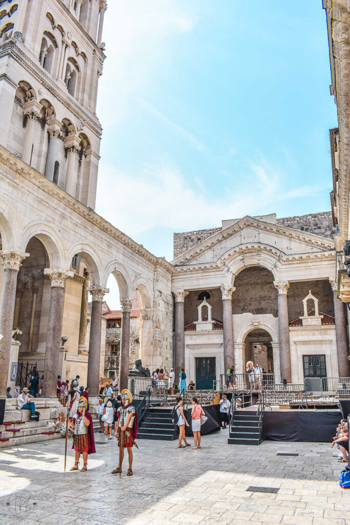 This is an image of the Peristyle in Split, Croatia.