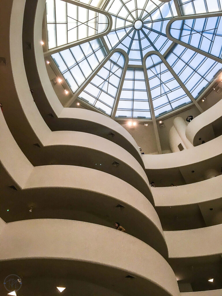 This is an image of the roof of the Guggenheim Museum in New York City.