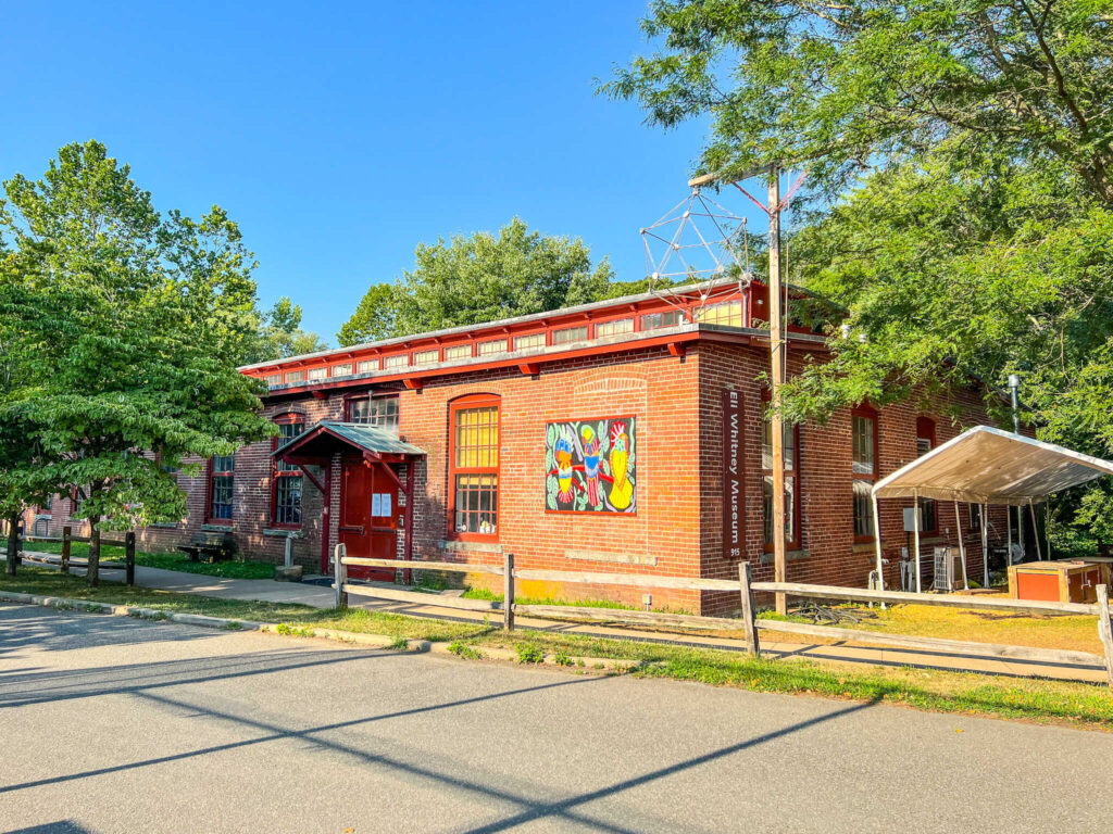 This is an image of the building that houses the Eli Whitney Museum in New Haven Connecticut.