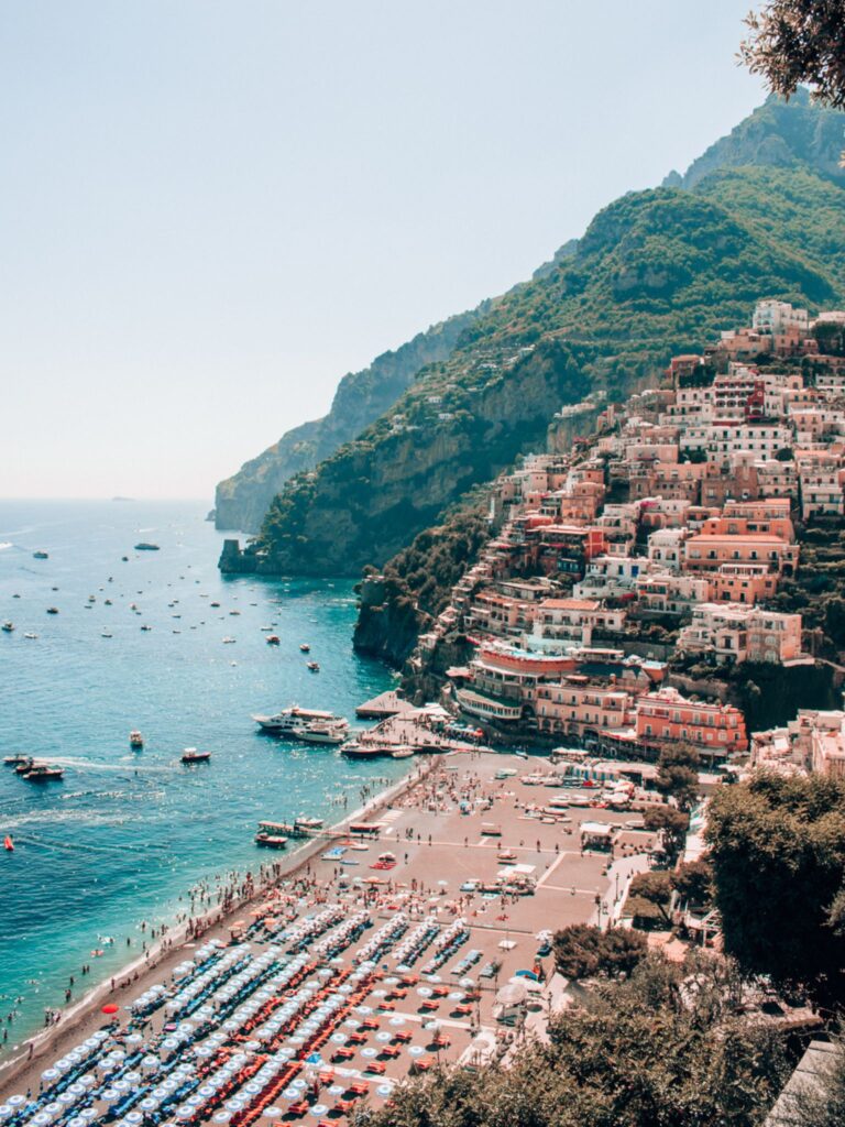 Positano Italy Travel Photograph Stairs Staircase Mountains Cliffs